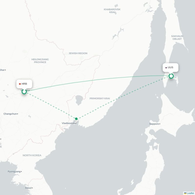 HRB - UUS route map