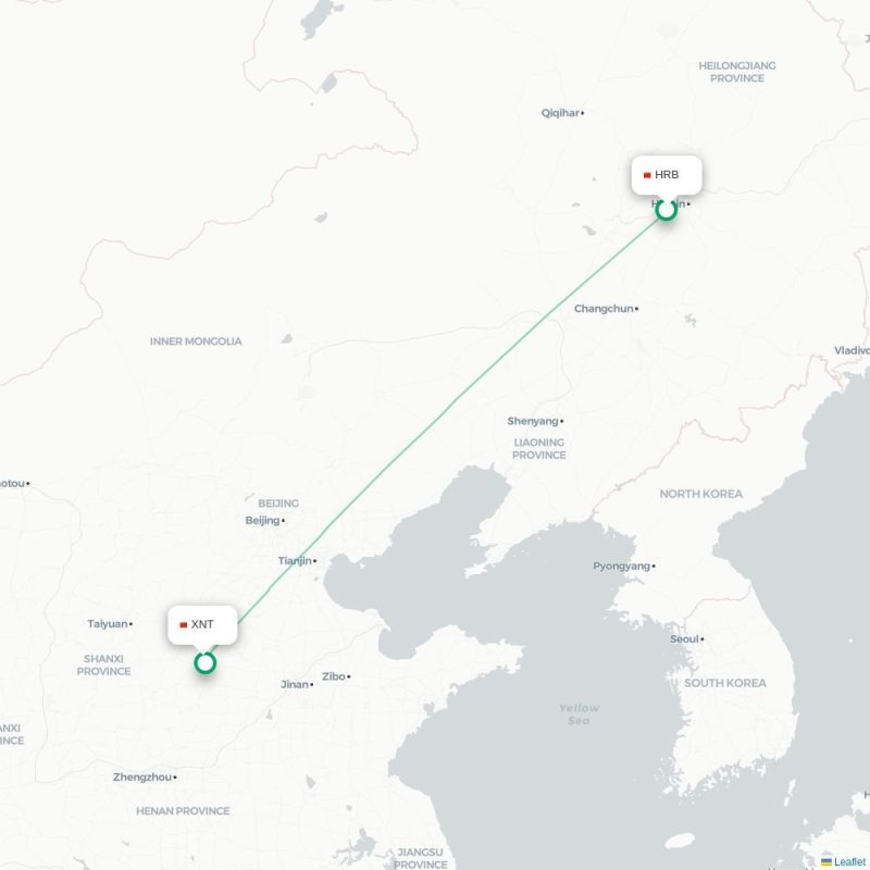 HRB - XNT route map
