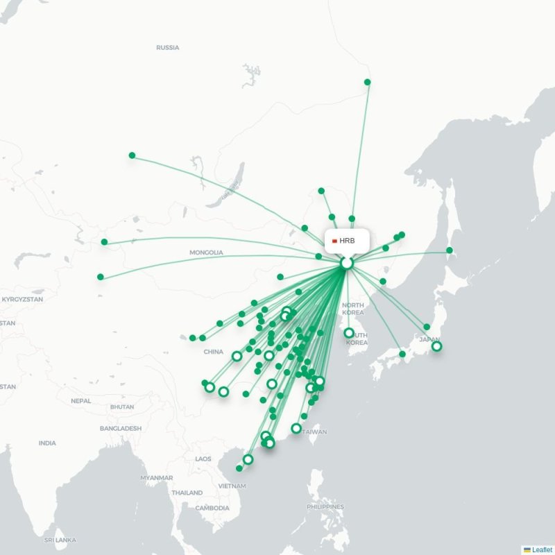 HRB - HQQ route map