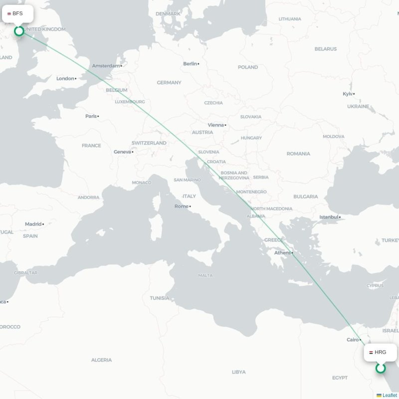 HRG - BFS route map