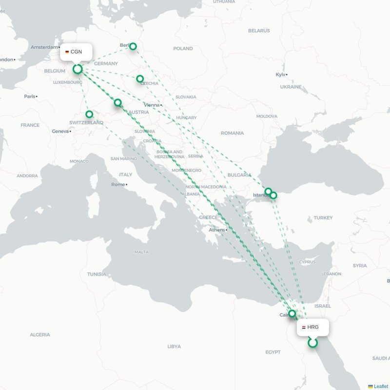 HRG - CGN route map
