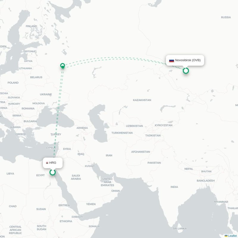 HRG - OVB route map