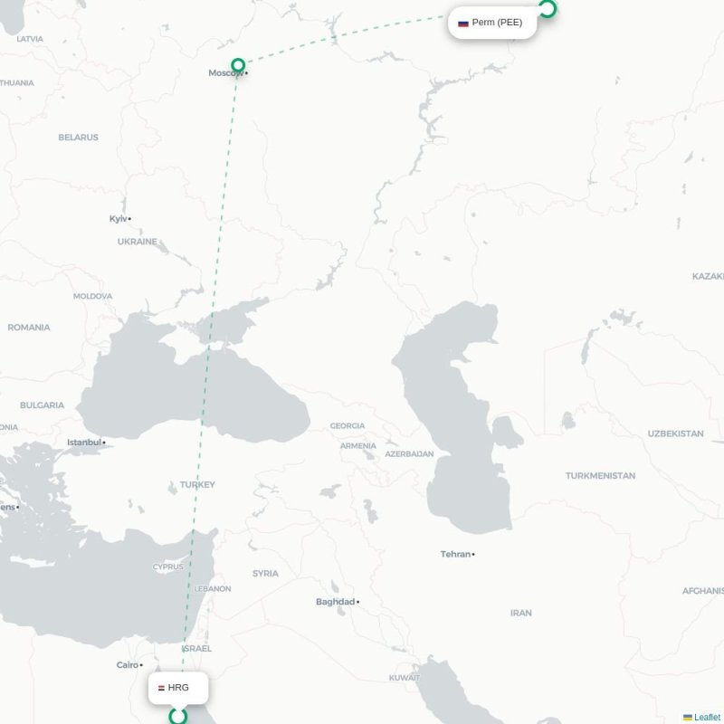 HRG - PEE route map