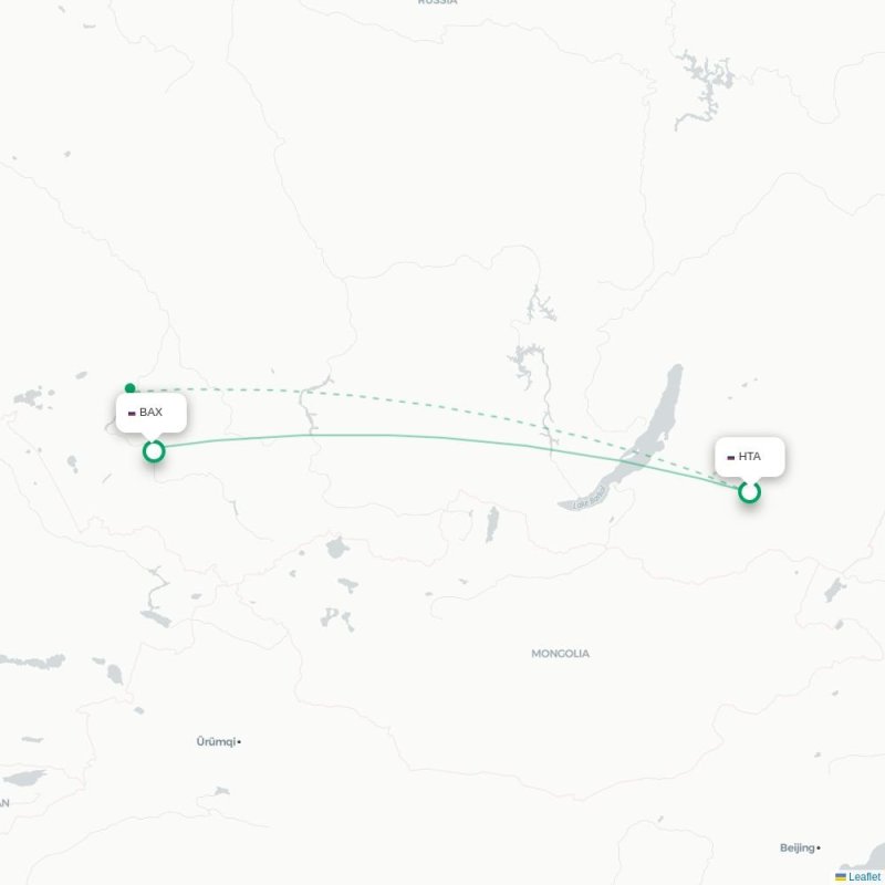 HTA - BAX route map