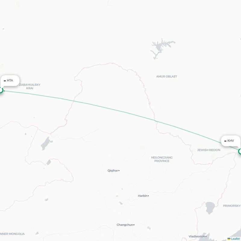 HTA - KHV route map