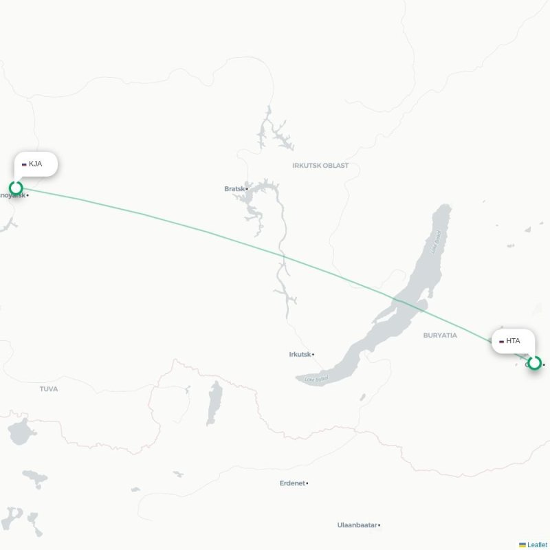 HTA - KJA route map
