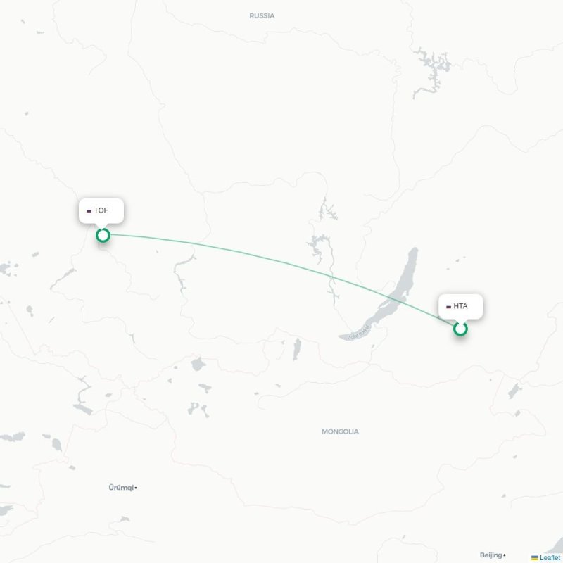 HTA - TOF route map