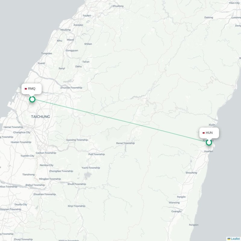 HUN - RMQ route map