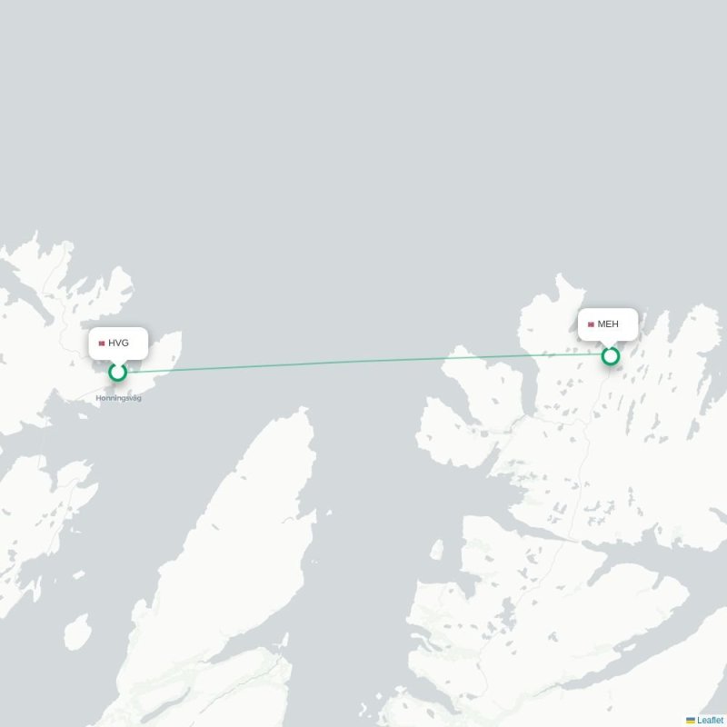 HVG - MEH route map