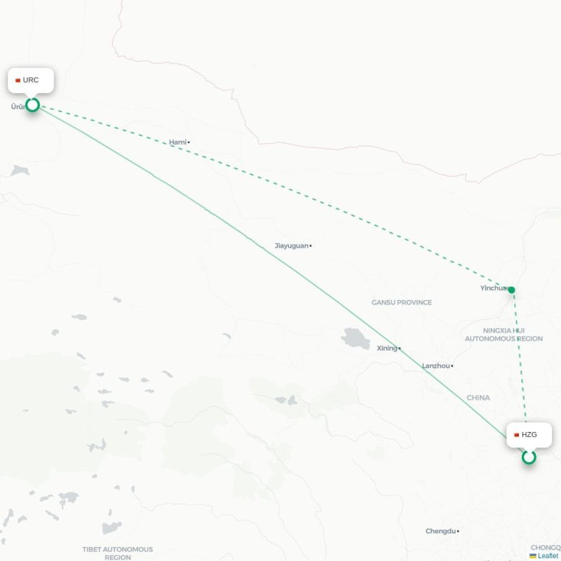 HZG - URC route map