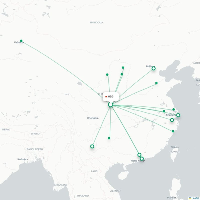 HZG - DSN route map