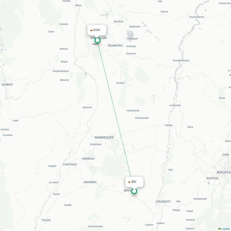 IBE - EOH route map