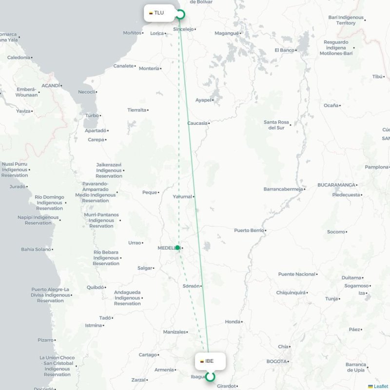 IBE - TLU route map