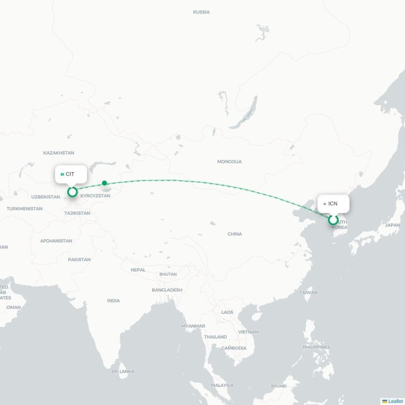 ICN - CIT route map
