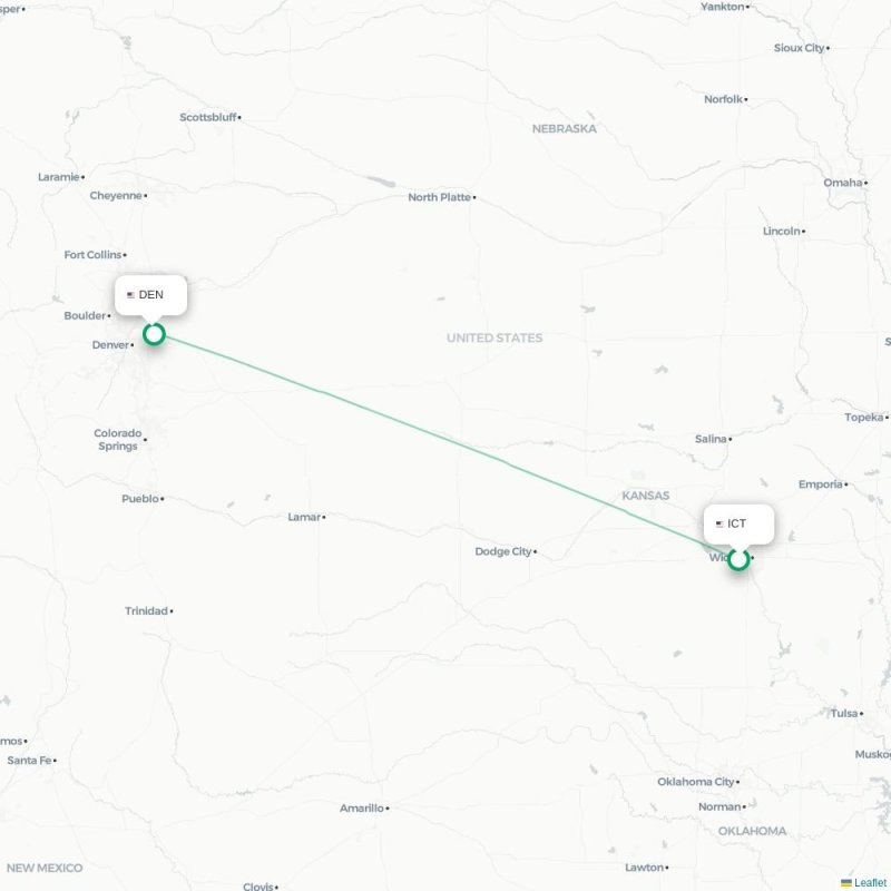 ICT - DEN route map