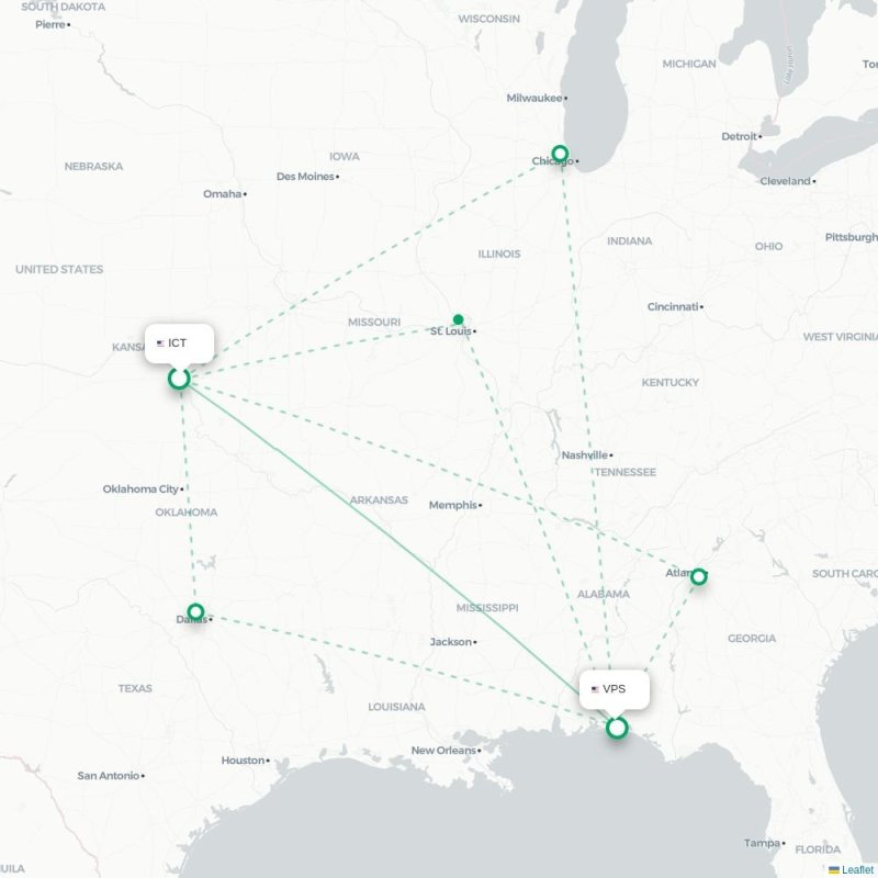 ICT - VPS route map