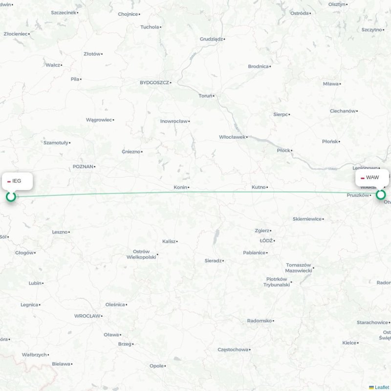 IEG - WAW route map