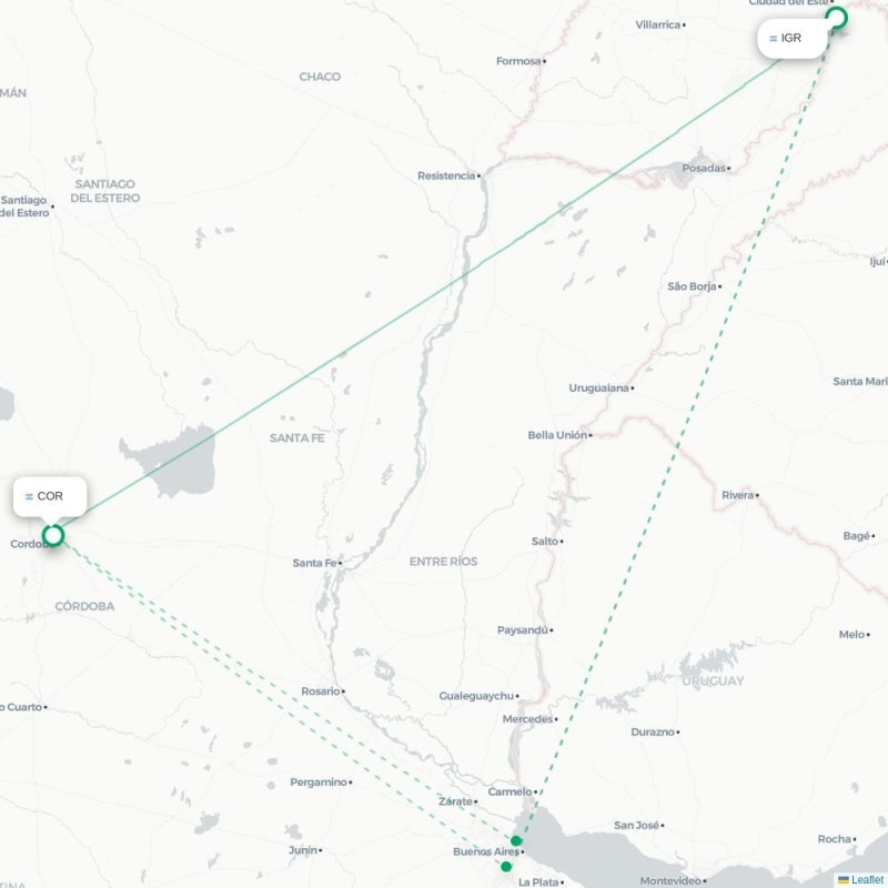 IGR - COR route map