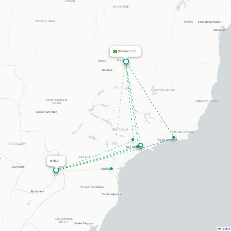 IGU - BSB route map