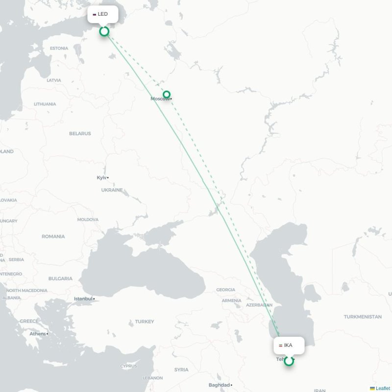IKA - LED route map