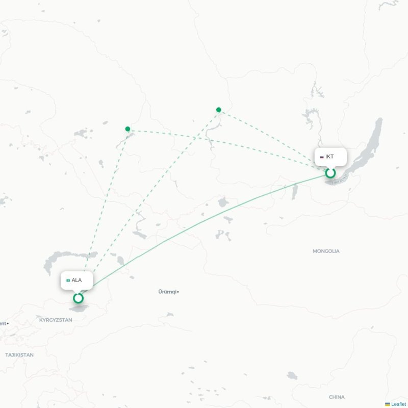 IKT - ALA route map