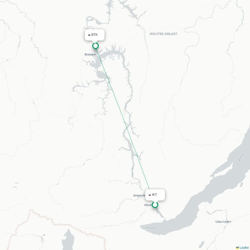 IKT - BTK route map