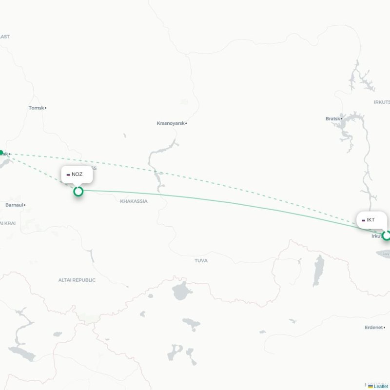 IKT - NOZ route map