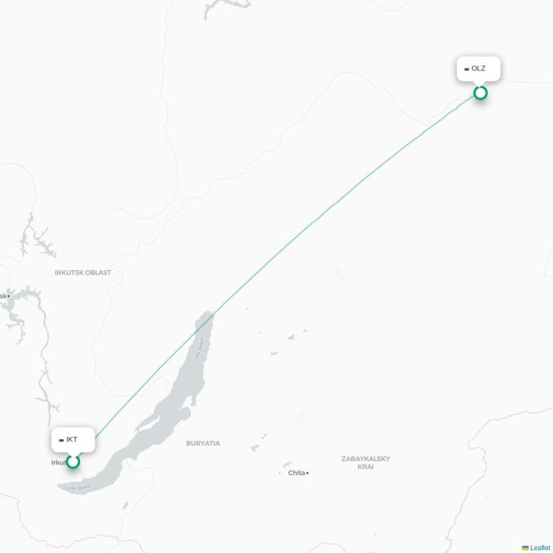 IKT - OLZ route map