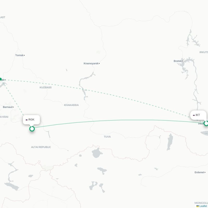 IKT - RGK route map