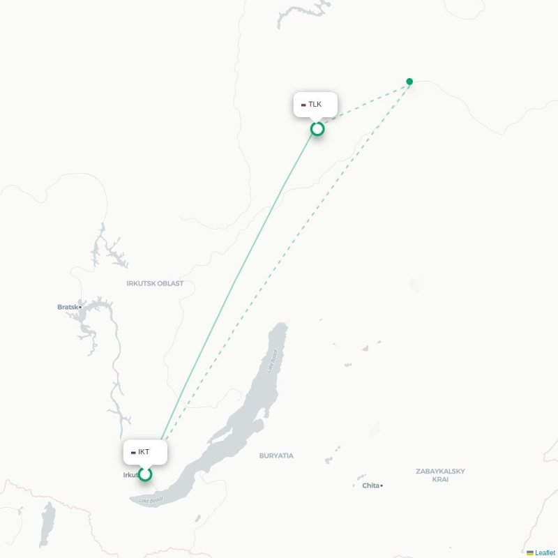 IKT - TLK route map