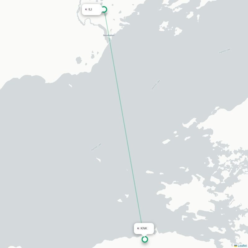 ILI - KNK route map
