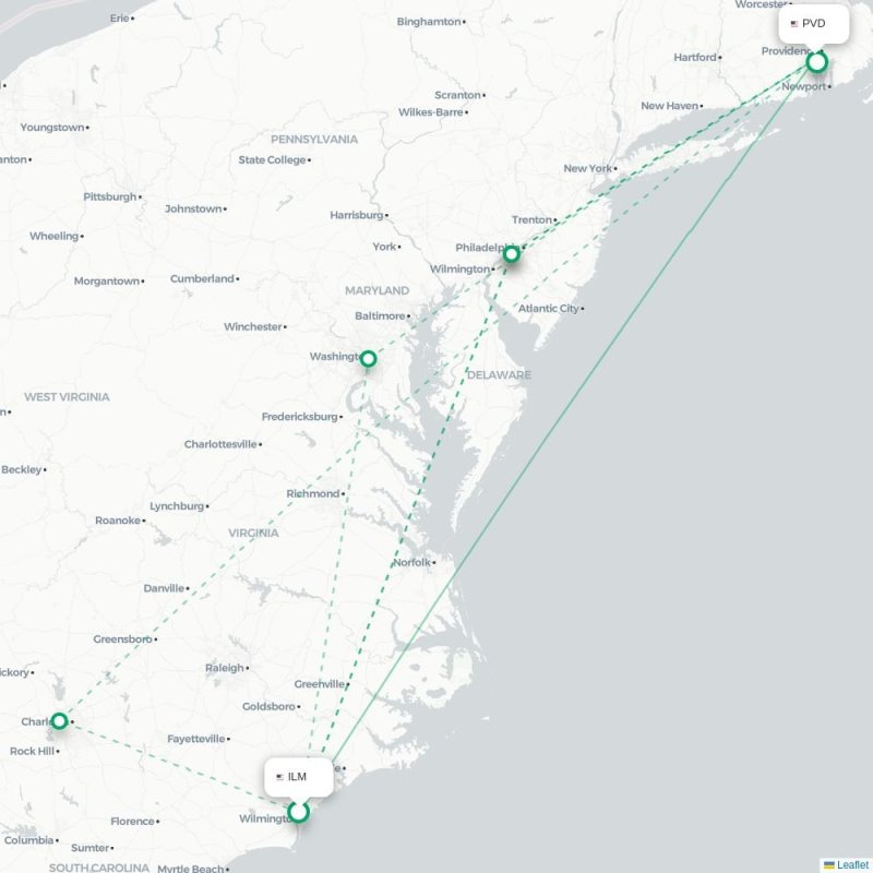 ILM - PVD route map
