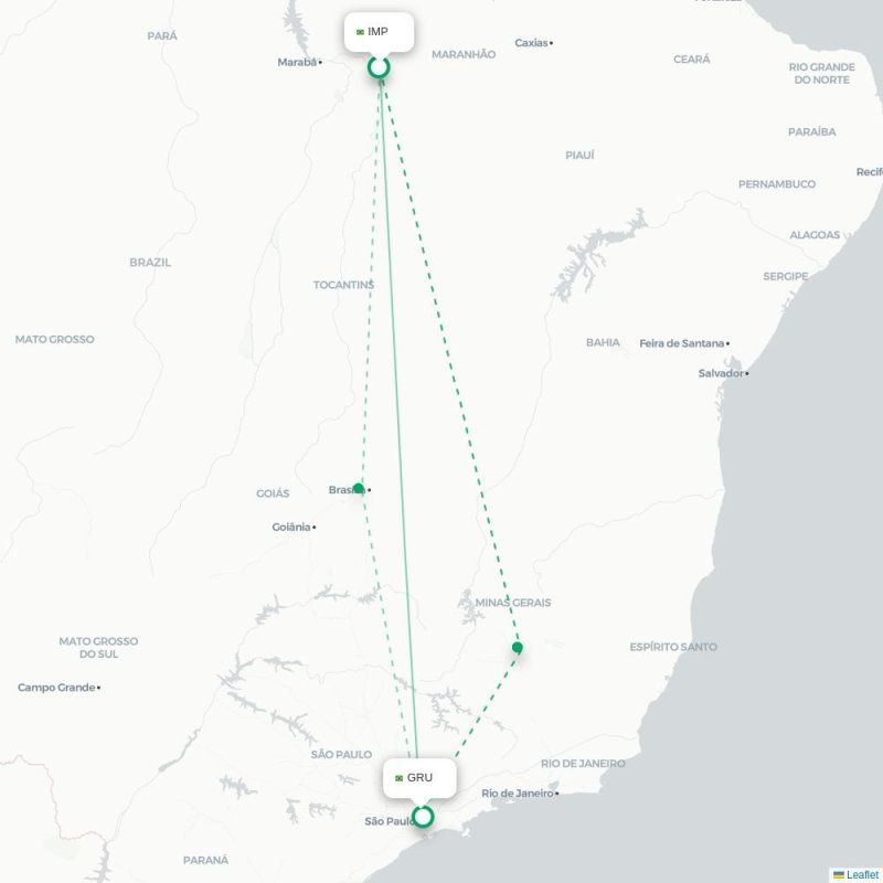 IMP - GRU route map