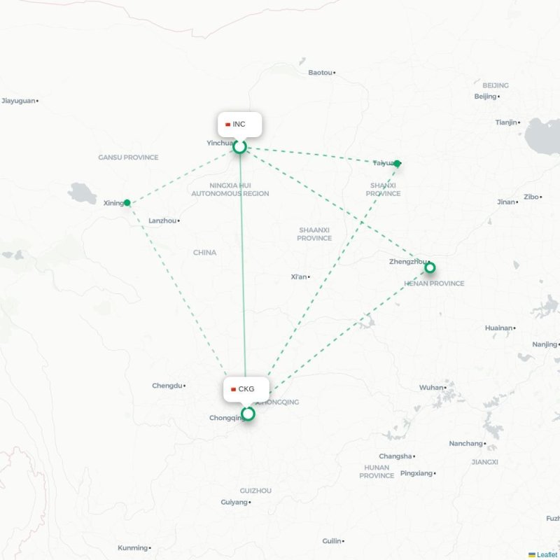 INC - CKG route map
