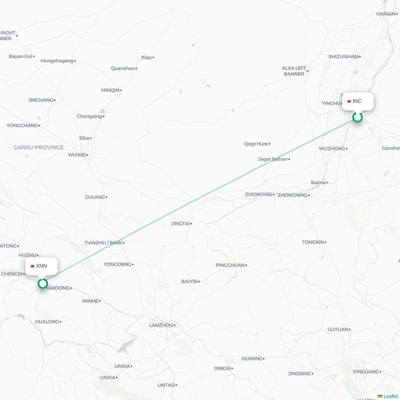 INC - XNN route map
