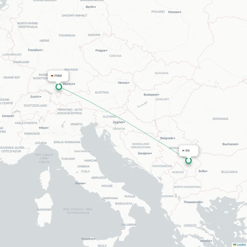 INI - FMM route map