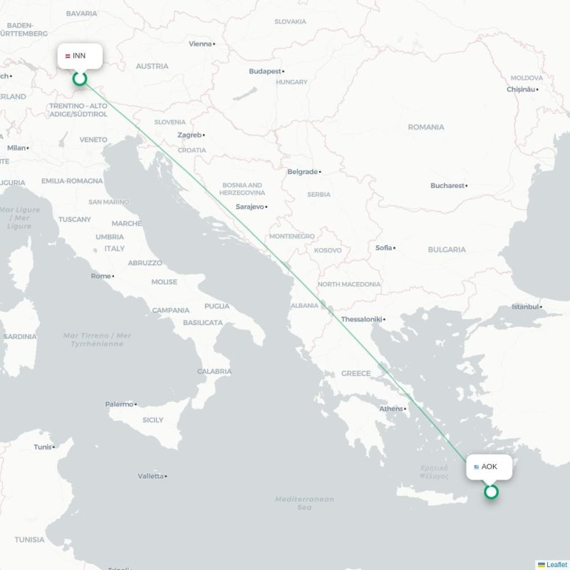 INN - AOK route map