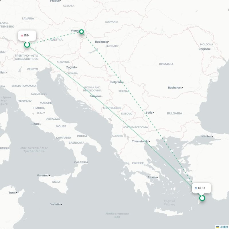 INN - RHO route map