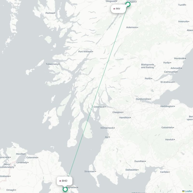 INV - BHD route map
