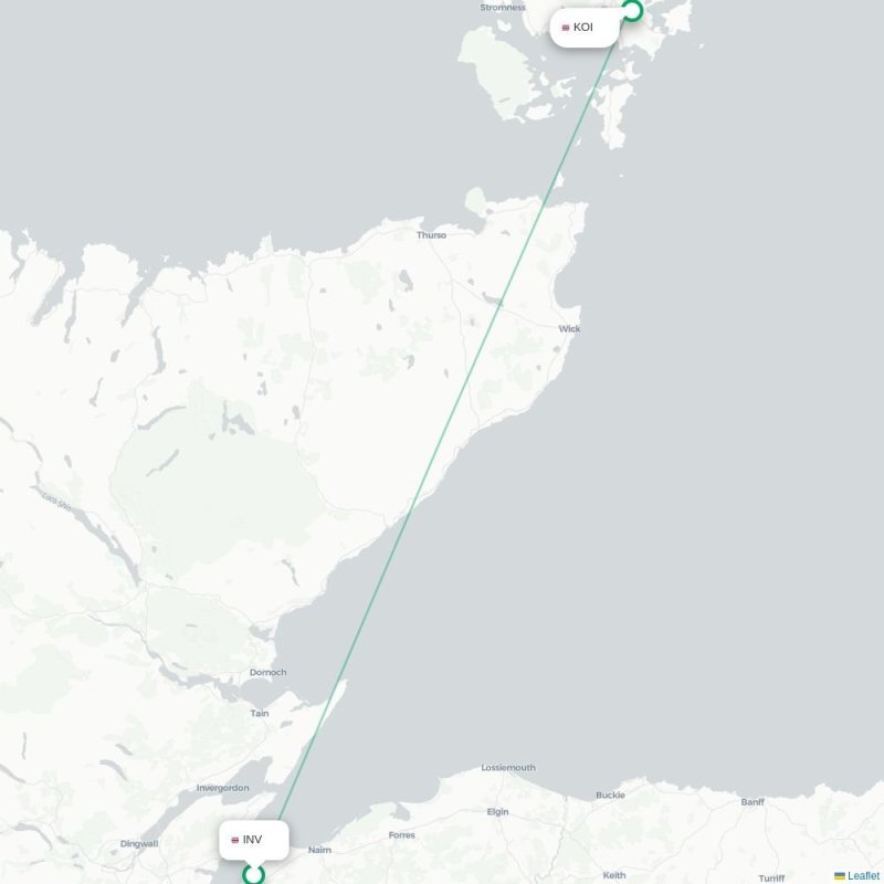 INV - KOI route map