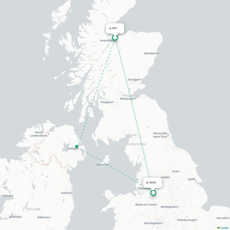 INV - MAN route map