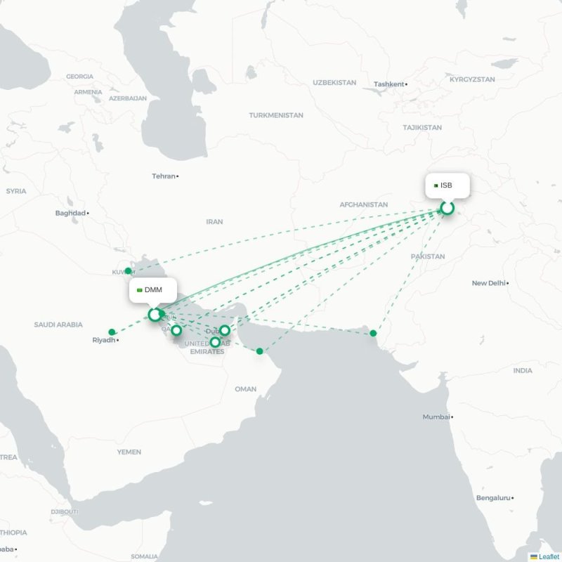 ISB - DMM route map