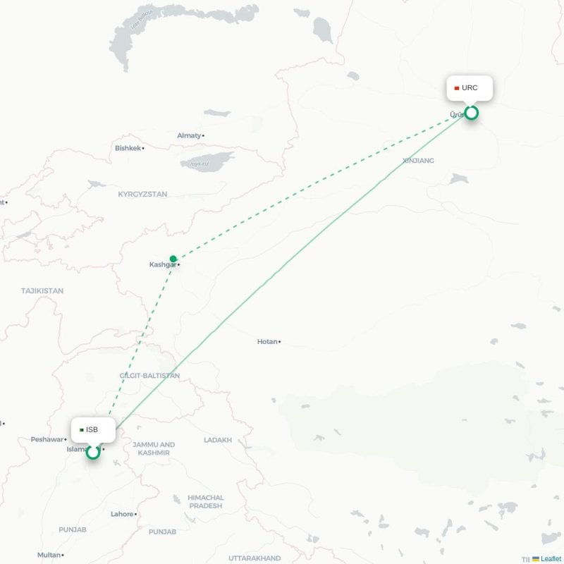 ISB - URC route map
