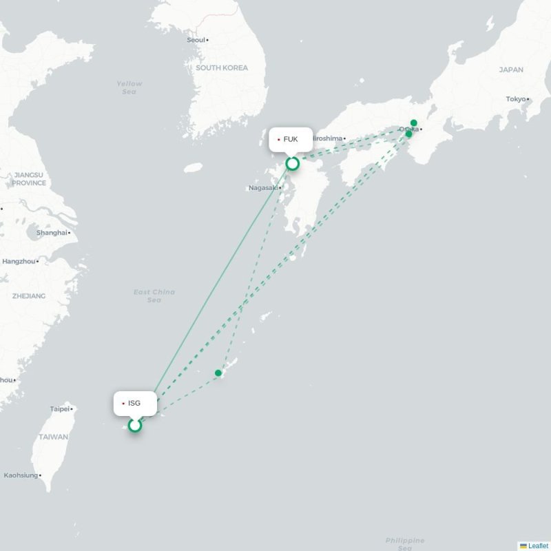 ISG - FUK route map