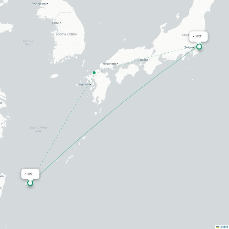 ISG - NRT route map
