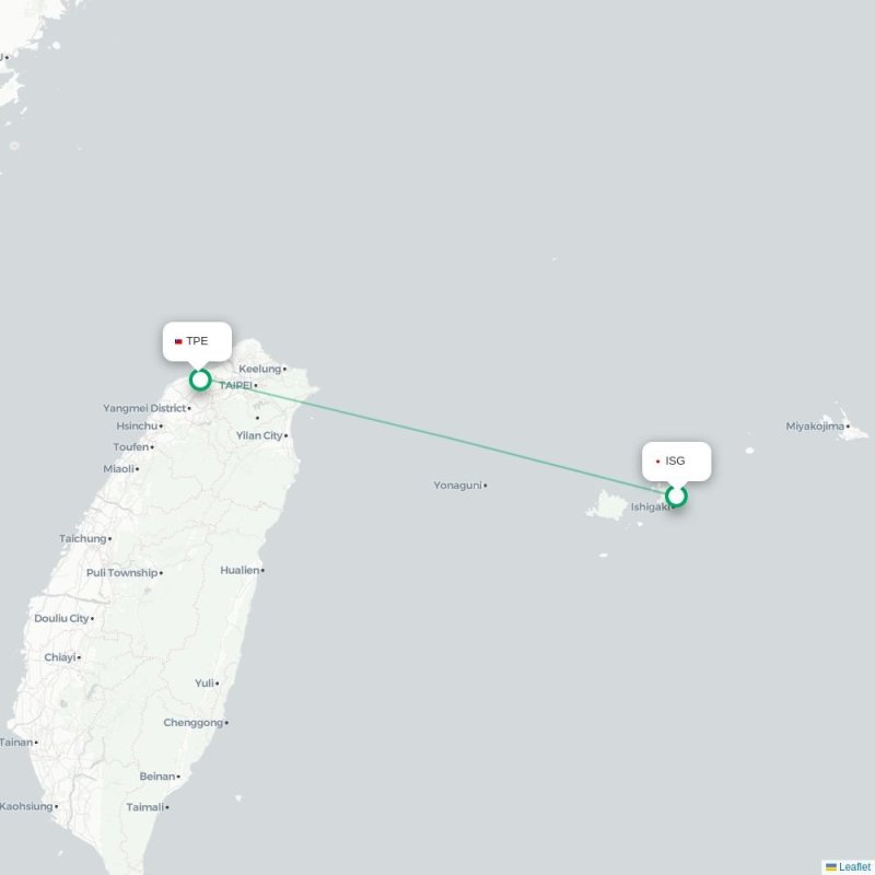 ISG - TPE route map