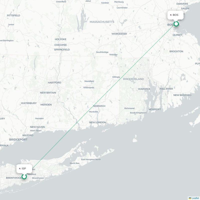 ISP - BOS route map