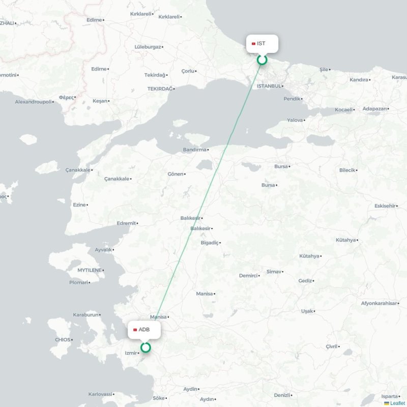 IST - ADB route map