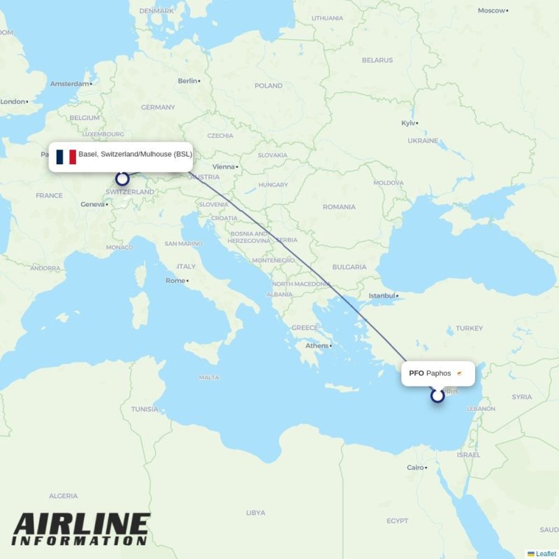 IST - BSL route map