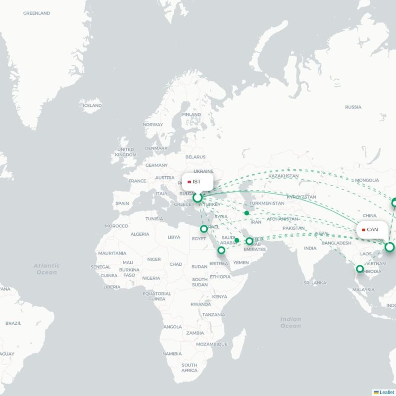 IST - CAN route map
